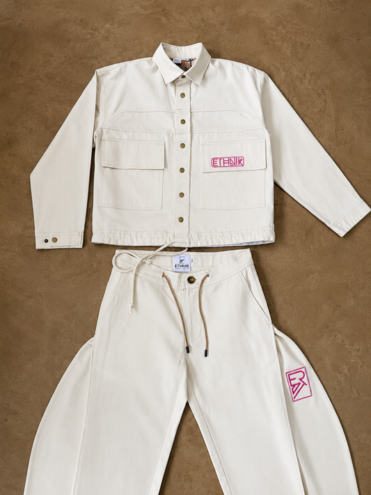 Ivory Barrel Pants