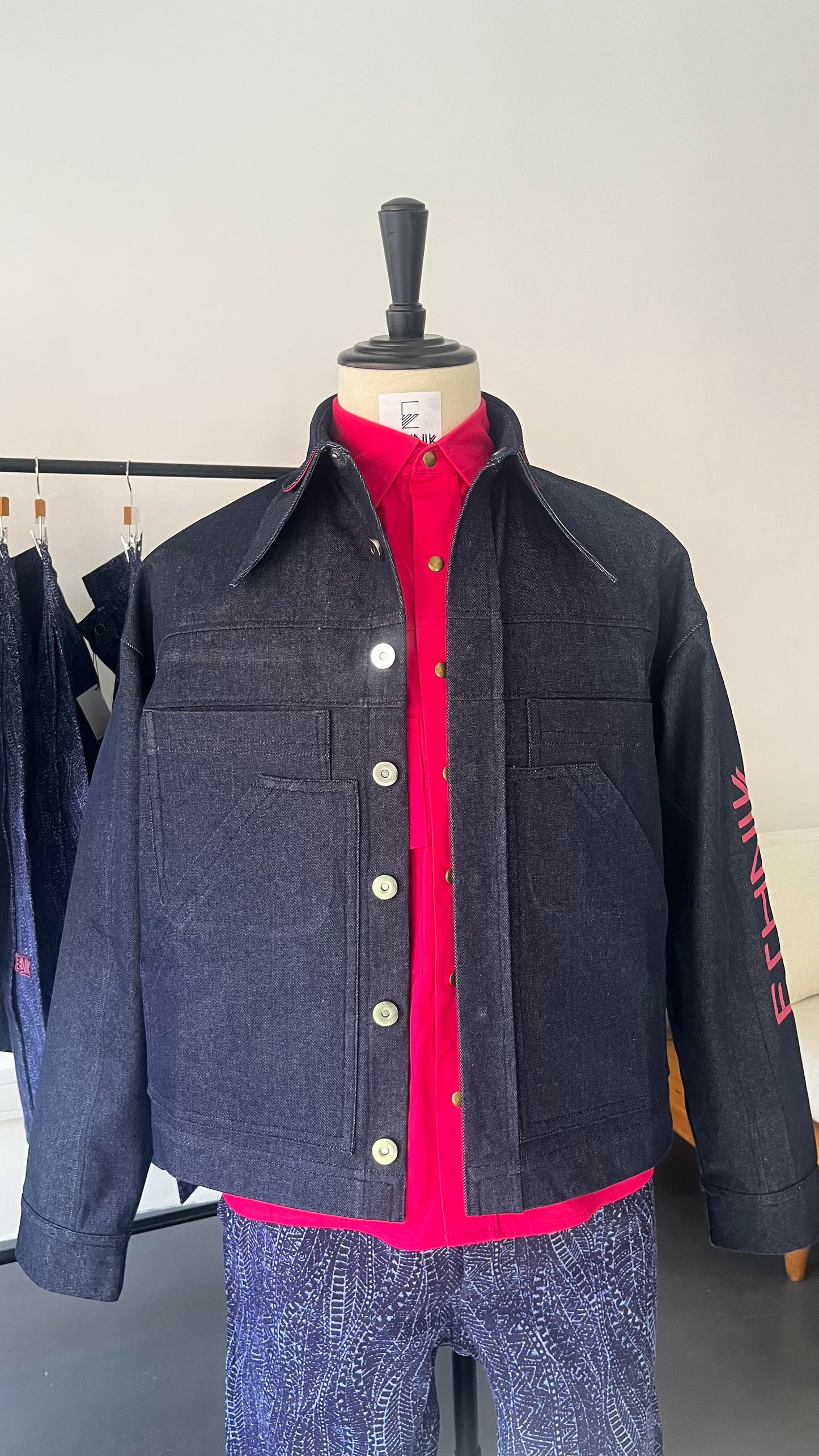 Double Collar Denim Jacket