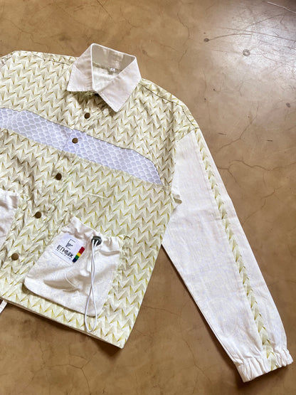 Shweshwe - Mesh Coach Jacket