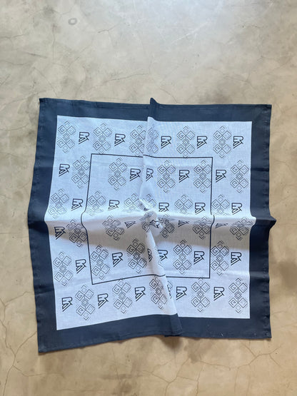 Ethnik Monogram Linen Scarf