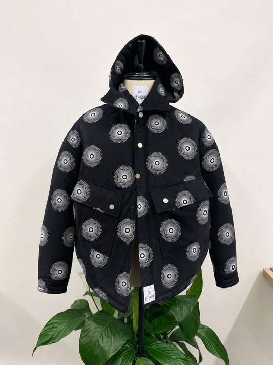 Kganya Shweshwe Puffer Jacket