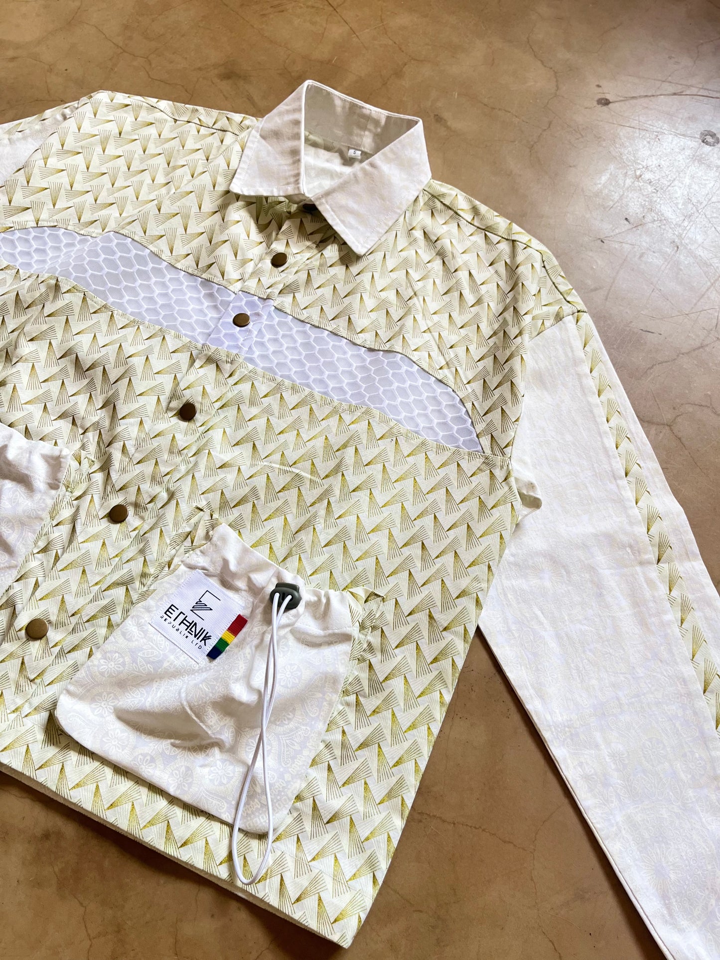 Shweshwe - Mesh Coach Jacket