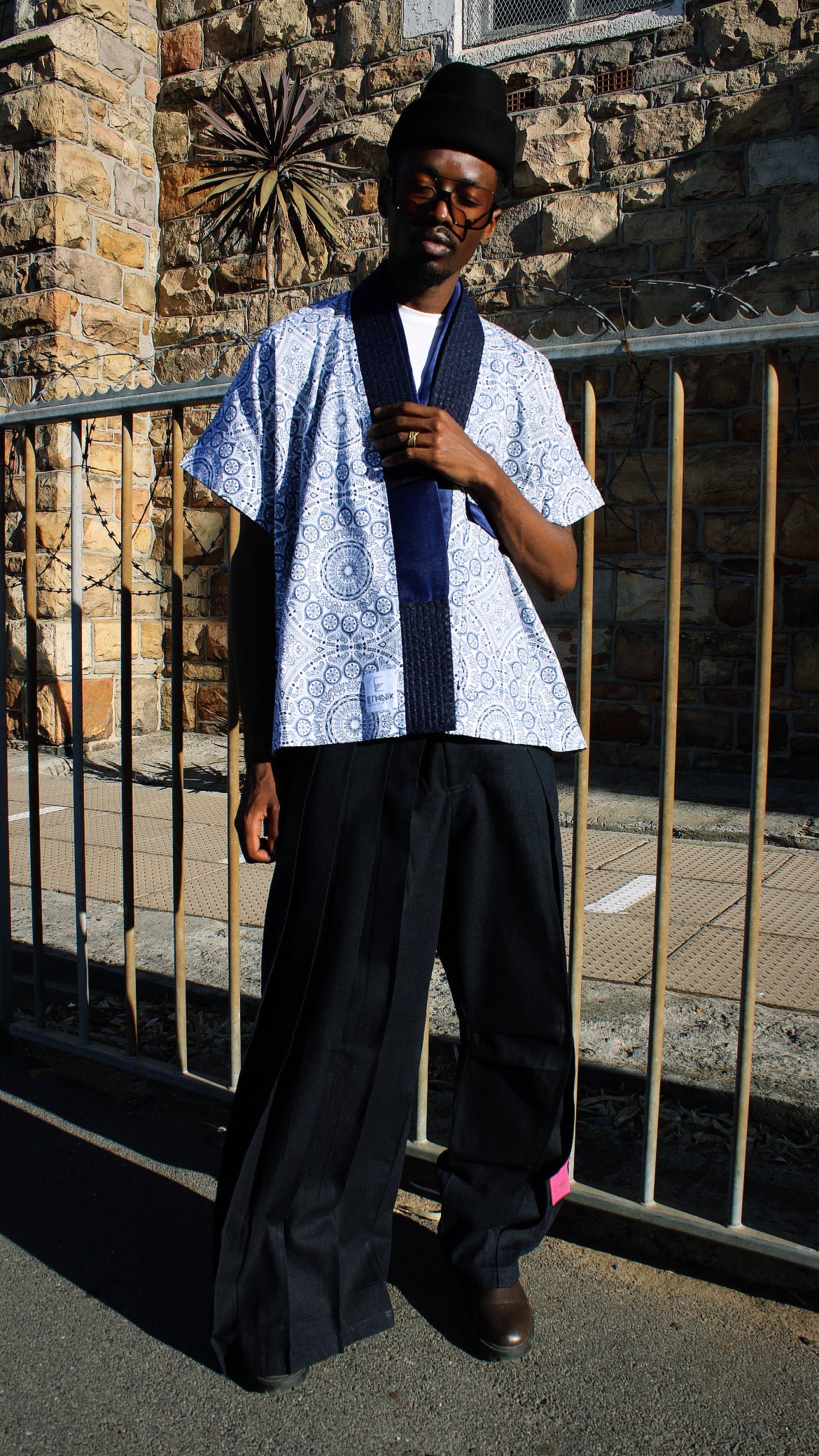 Double Collar Shweshwe Kimono