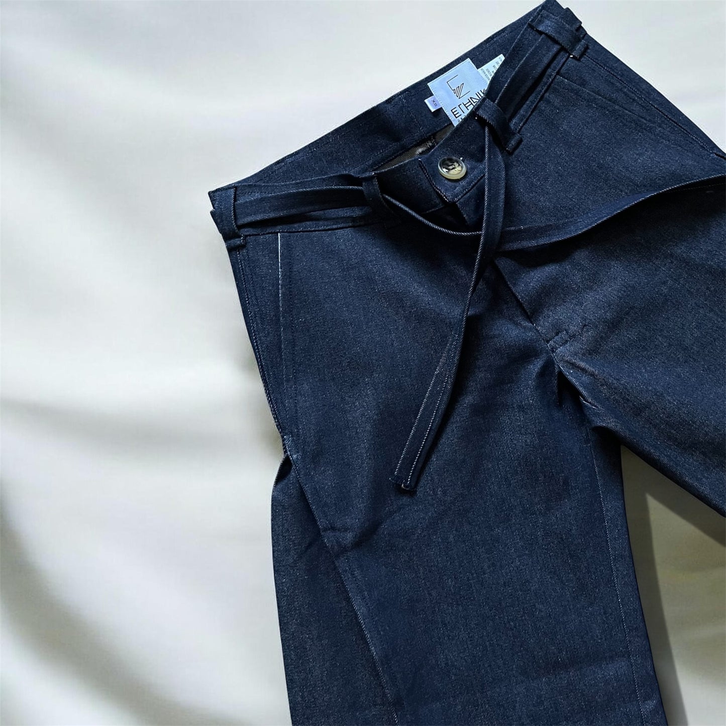 Denim Wide-Leg Pants