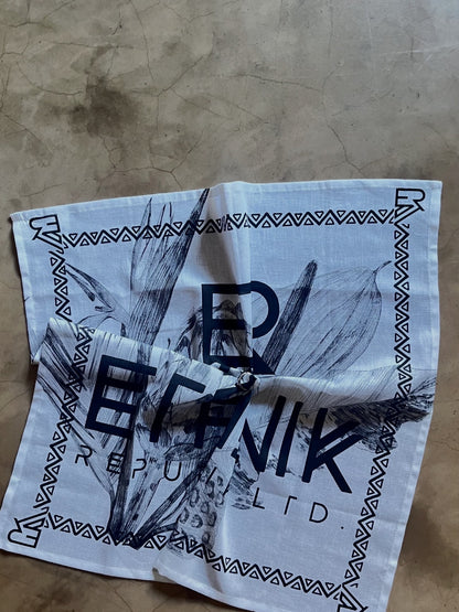 Ethnik Logo Linen Scarf