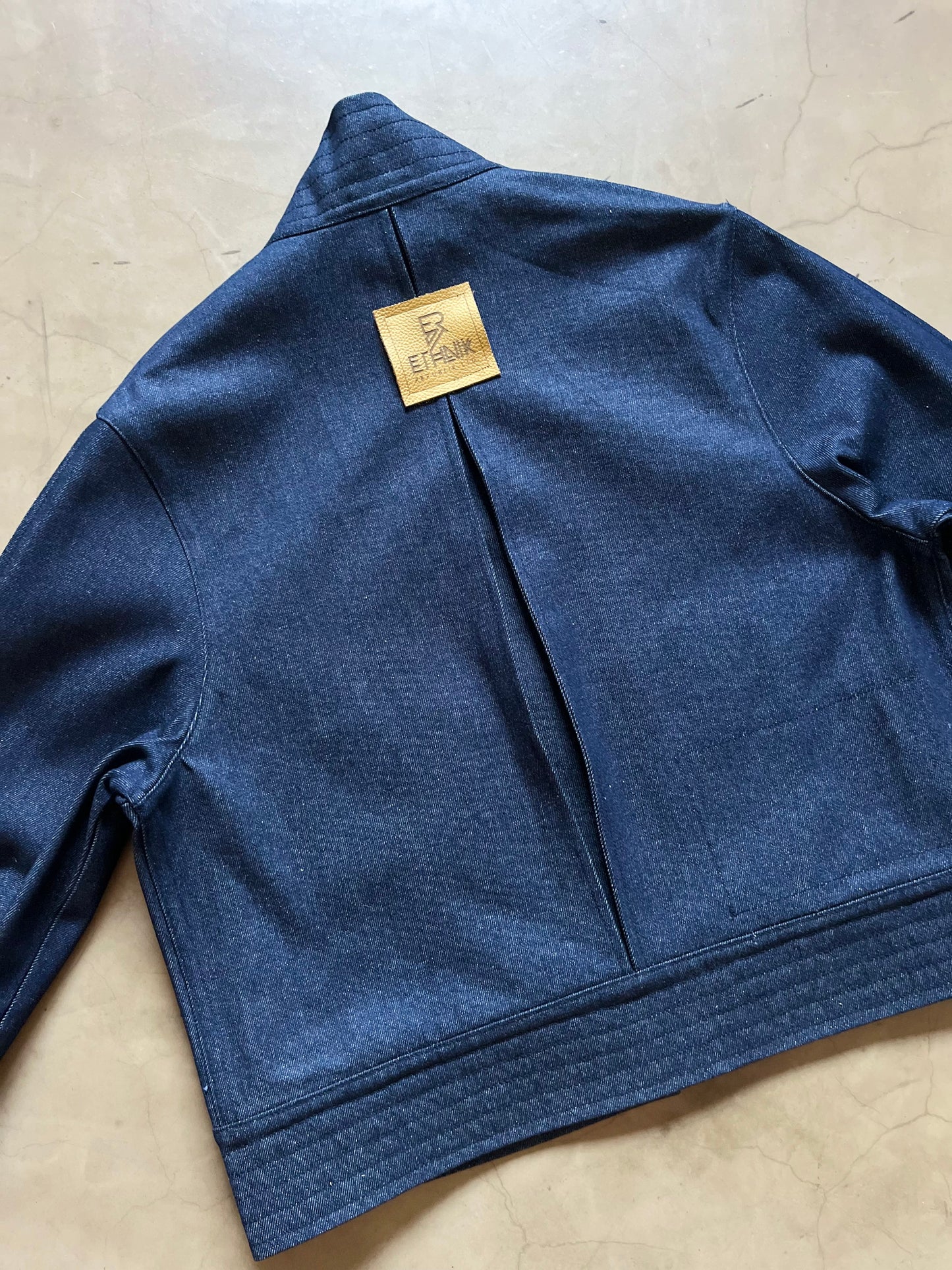 Denim Crop Kimono