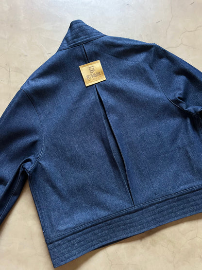 Denim Crop Kimono