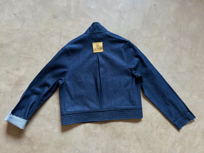 Denim Crop Kimono