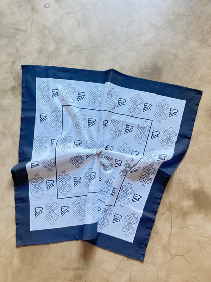 Ethnik Monogram Linen Scarf