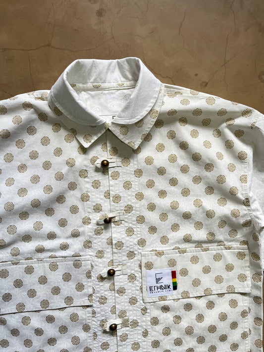 Shweshwe - Double Collar Coach Jacket