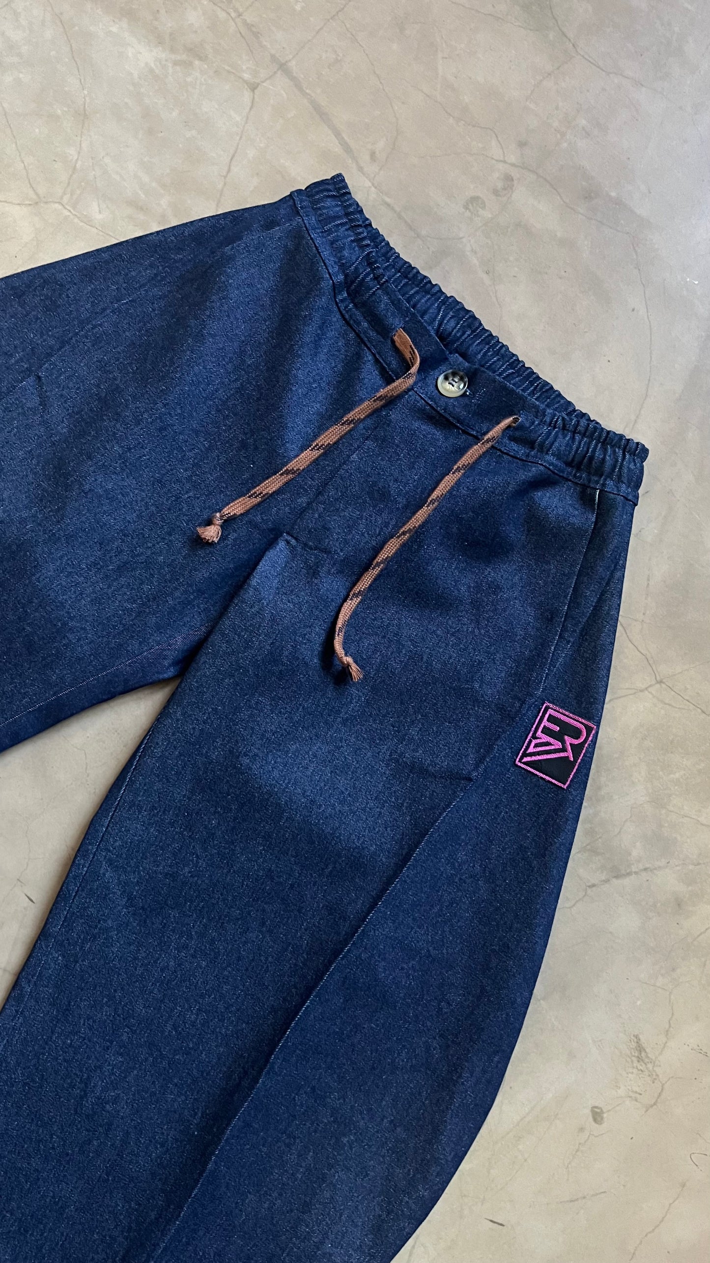Denim Barrel Pants