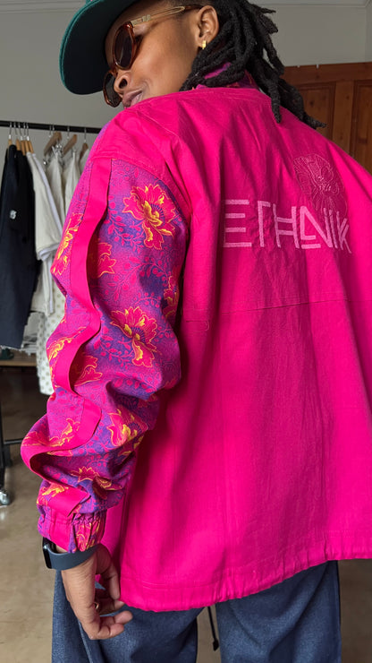 “Bloom” Cerise Shacket