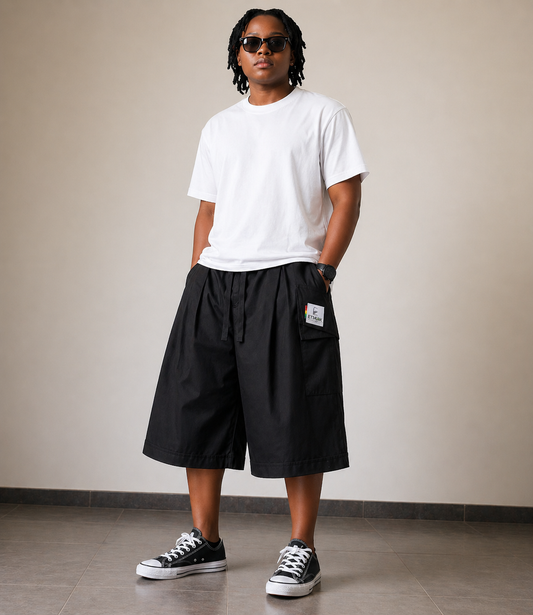 Pleated Bermuda