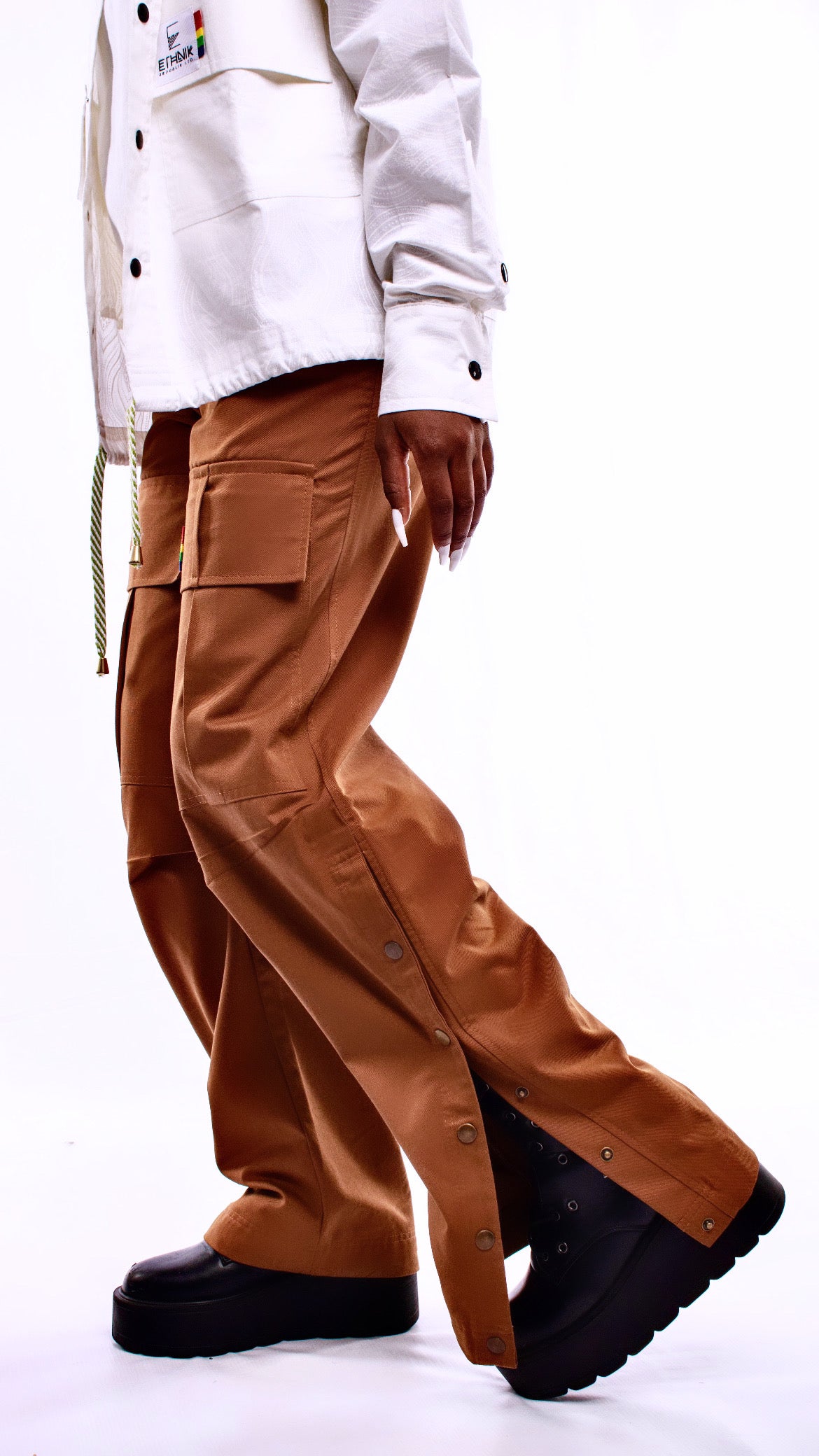 Side Studded Cargo Pants