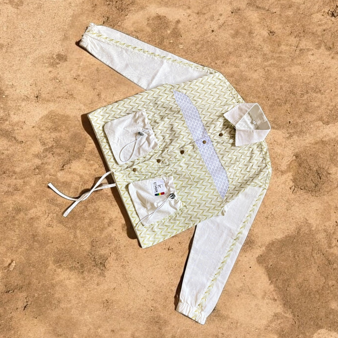 Shweshwe - Mesh Coach Jacket