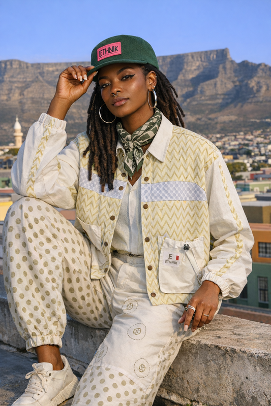Shweshwe - Mesh Coach Jacket