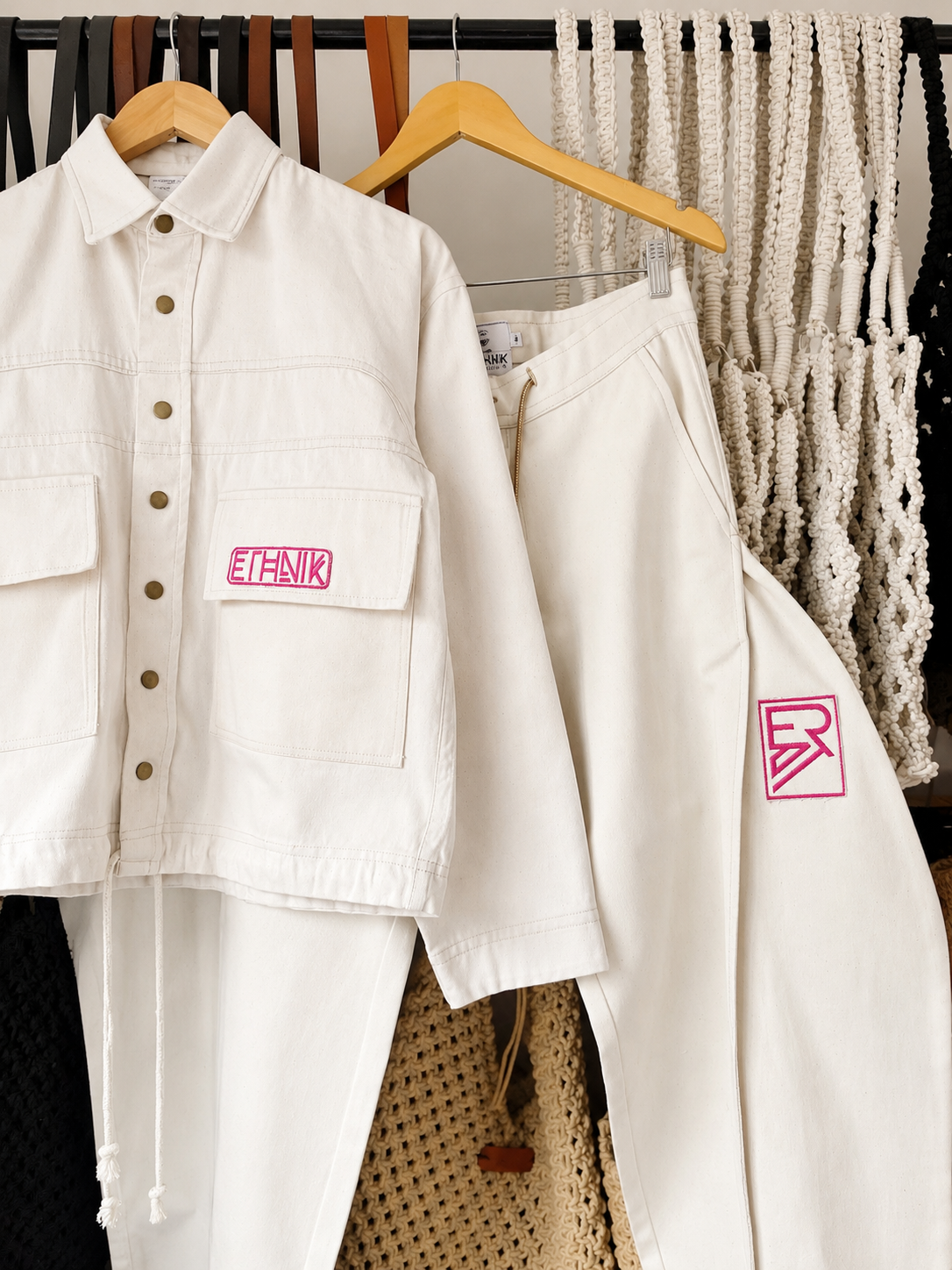 Ivory Barrel Pants