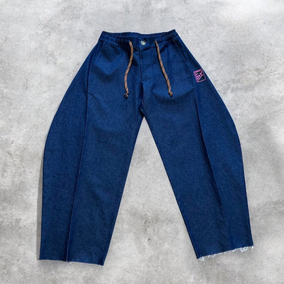 Denim Barrel Pants
