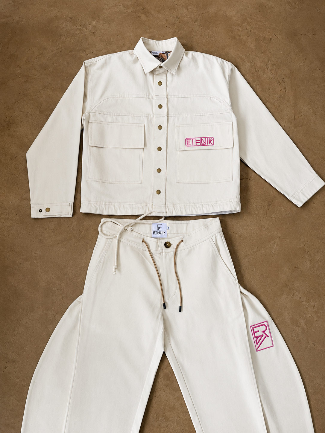 Ivory Barrel Pants
