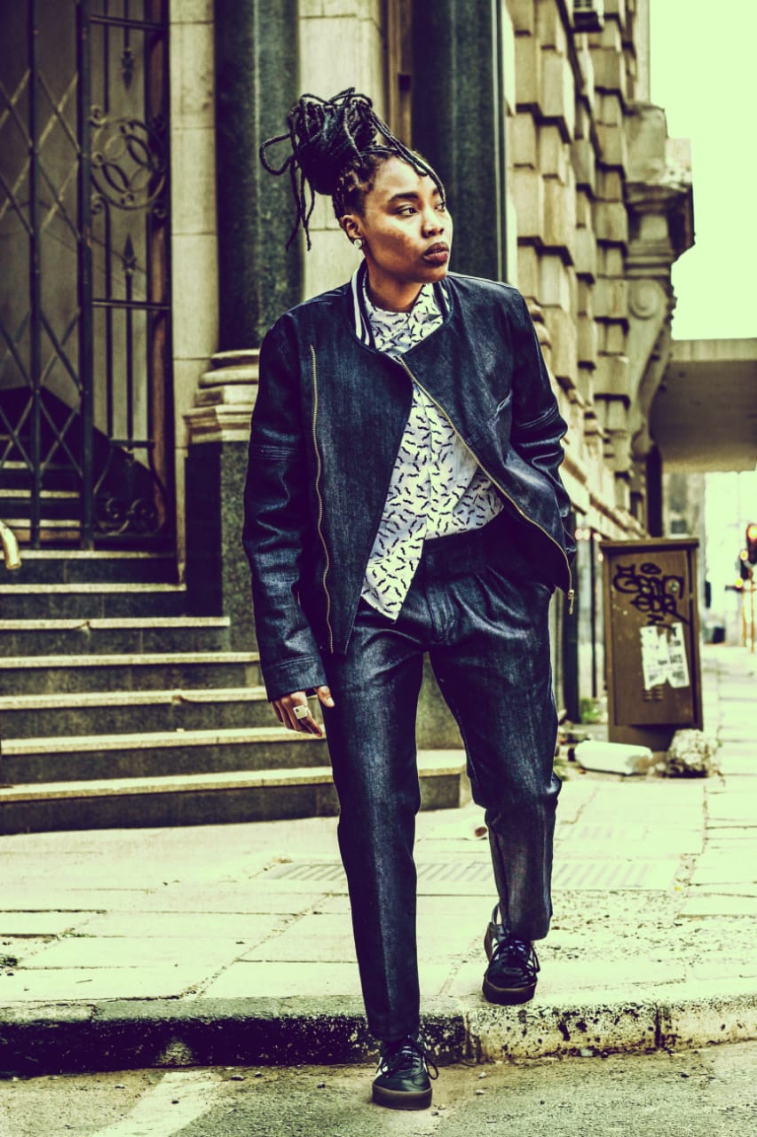 Denim Biker Jacket Suit