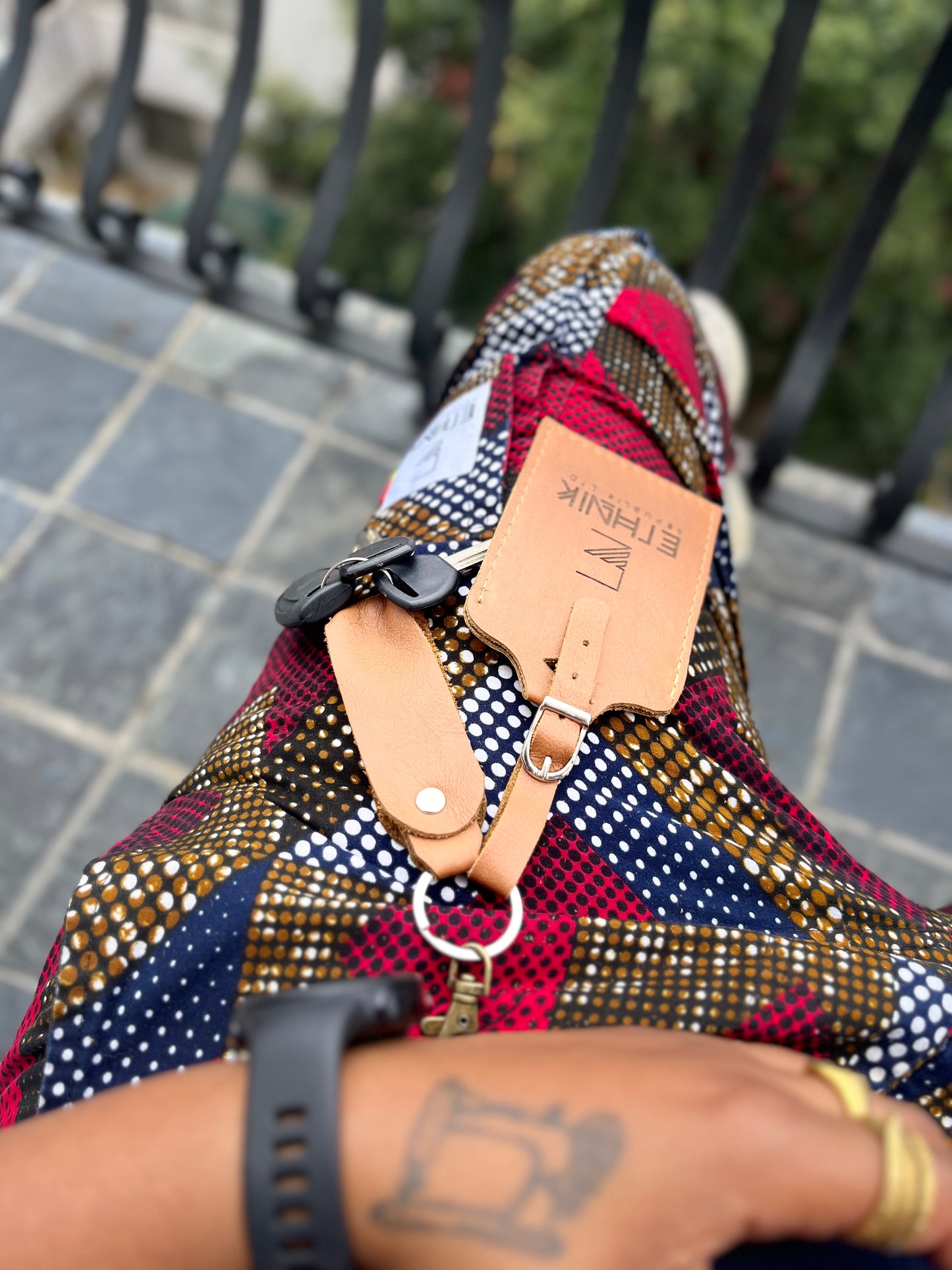 Ethnik Leather Cardholder