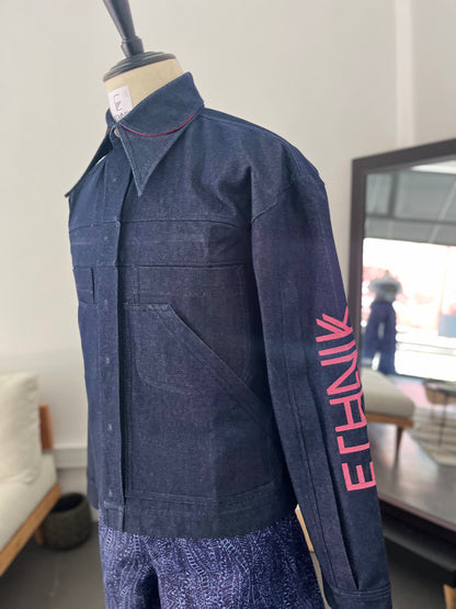 Double Collar Denim Jacket