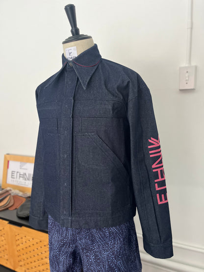 Double Collar Denim Jacket