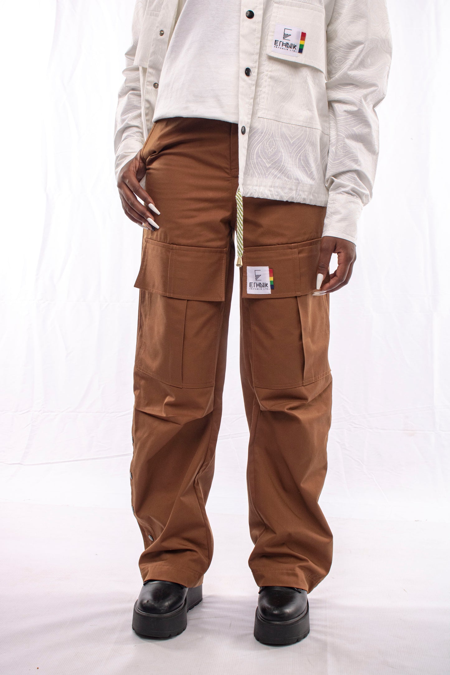 Side Studded Cargo Pants